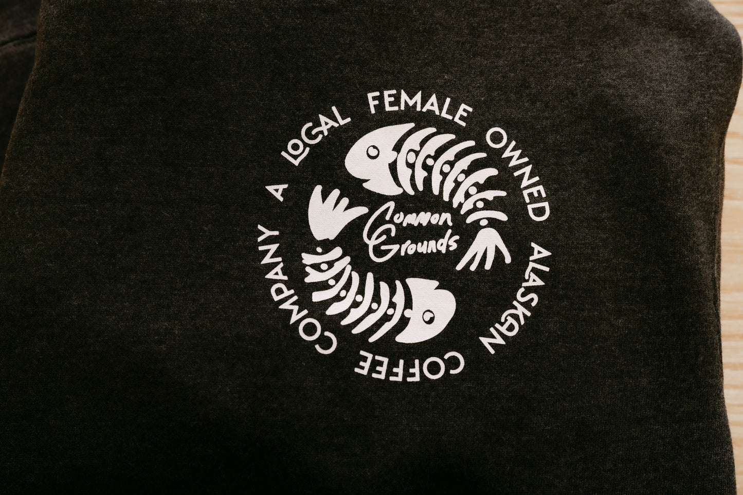 Sea Hag Hoodie – Charcoal & White