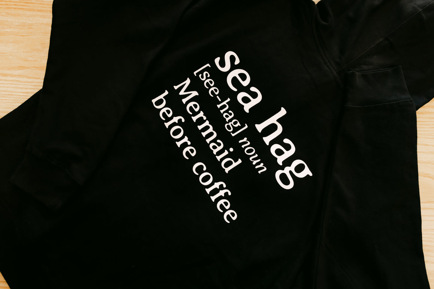 Sea Hag Hoodie – Black & White