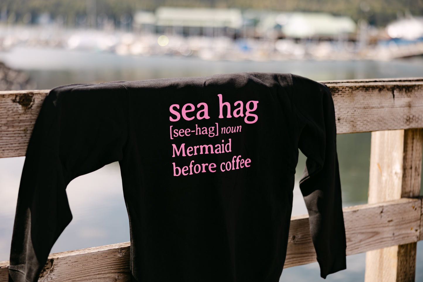 Sea Hag Hoodie – Black & Pink
