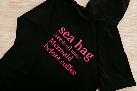 Sea Hag Hoodie – Black & Pink
